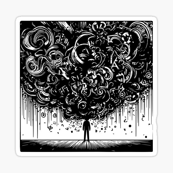 Vista previa del artículo con la obra «Monóxido de jerga: imágenes de cómo se siente la palabra», diseñado y vendido por iNMindEssent.