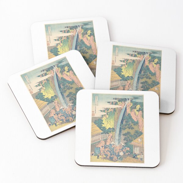 Item preview,  Rōben Waterfall at Ōyama in Sagami Province (Sōshū Ōyama Rōben no taki), from the series A Tour of Waterfalls in Various Provinces designed and sold by TeeARTHY.