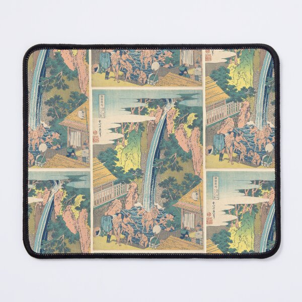 Item preview, Rōben Waterfall at Ōyama in Sagami Province (Sōshū Ōyama Rōben no taki), from the series A Tour of Waterfalls in Various Provinces designed and sold by TeeARTHY.