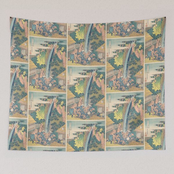 Item preview,  Rōben Waterfall at Ōyama in Sagami Province (Sōshū Ōyama Rōben no taki), from the series A Tour of Waterfalls in Various Provinces designed and sold by TeeARTHY.
