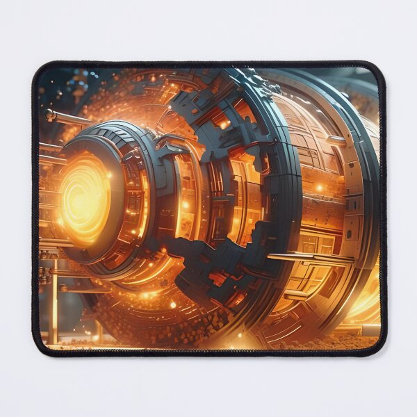 Item preview, Illustration of atomic level representation of the nuclear fusion process. Generative Ai designed and sold by homydesign.