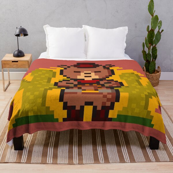 Item preview, Cute Pixel Art Cowboy Capybara Illustration designed and sold by MariOyama.
