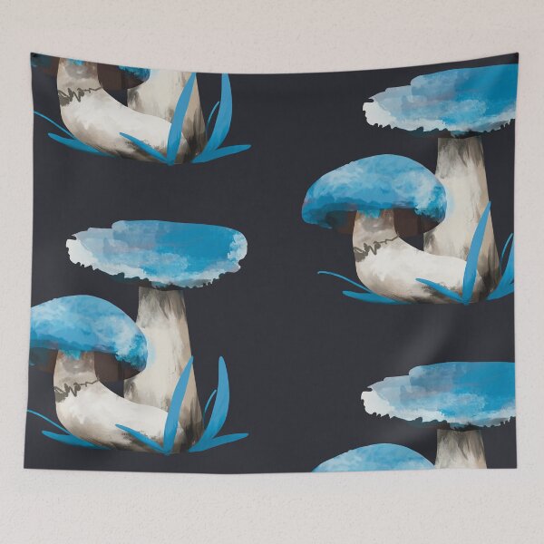 Item preview, Blue Mushrooms designed and sold by Karin Taylor.
