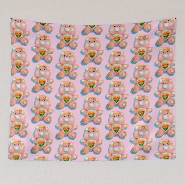Item preview, Vintage Flower bear plushie light glitch  designed and sold by NikiiNeko.