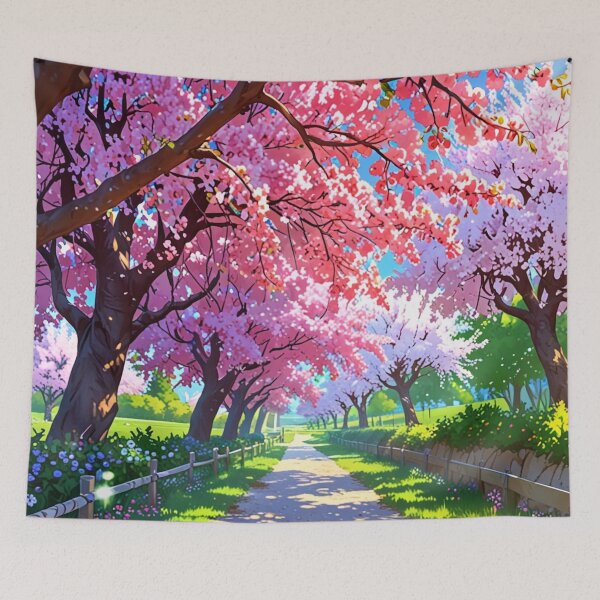 Item preview, Pink blossom and fruit-bearing trees. designed and sold by PatDoArt.