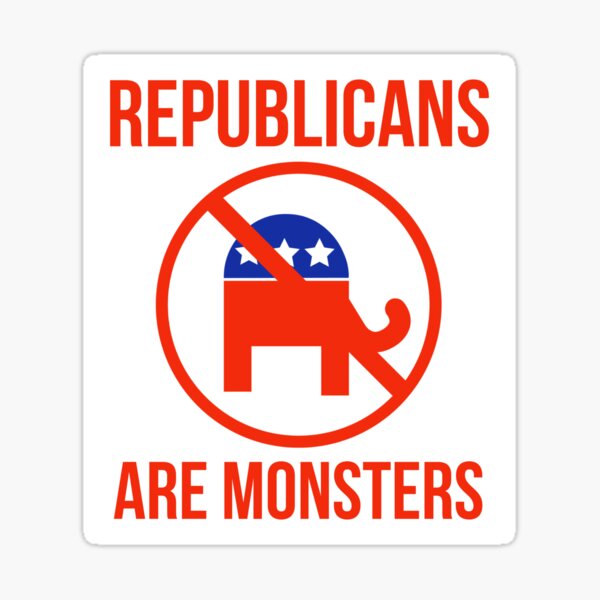 Artikel-Vorschau von Republikaner sind Monster, designt und verkauft von Rachel the Artist .