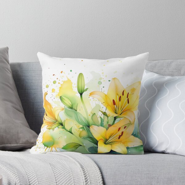 Item preview, A vibrant mix of yellow lilies and green hues, this artwork captures the essence of spring designed and sold by homydesign.
