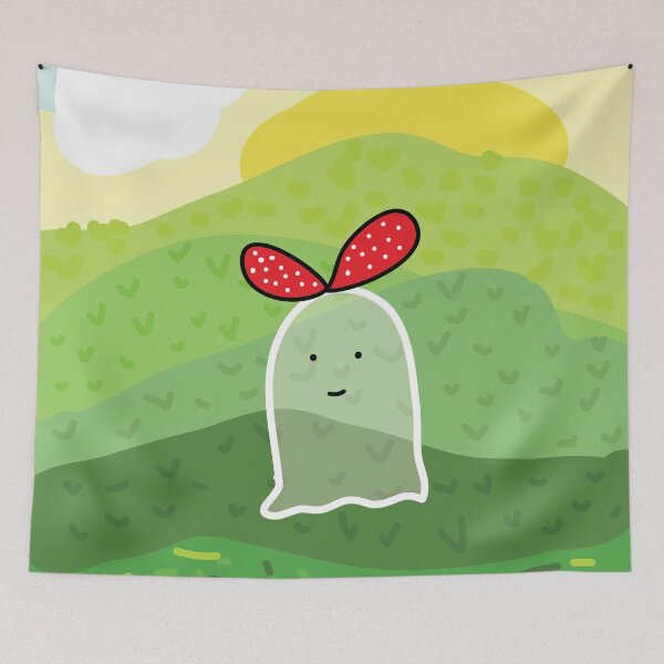 Item preview, Little ghost in a mountain valley designed and sold by fluffyfamcraft.