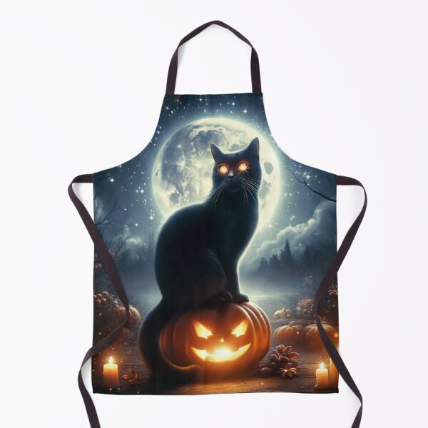 Item preview, Black Cat and Full Moon designed and sold by Estamp-you.