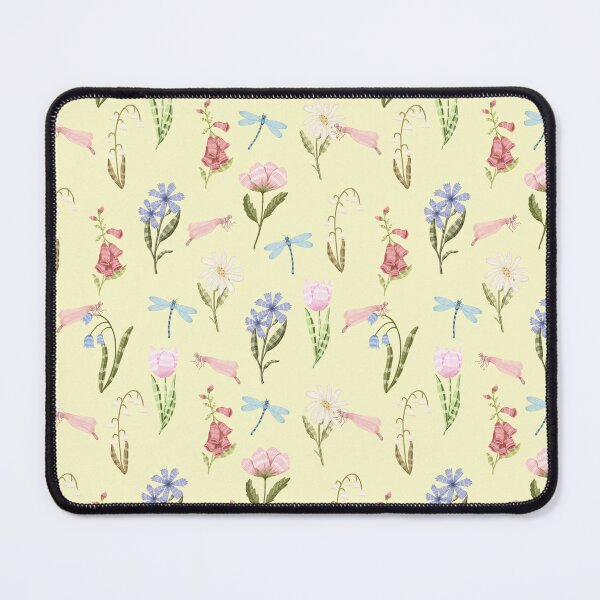 Item preview, Pink and blue dragonfly seamless pattern designed and sold by pinkyfish1010.