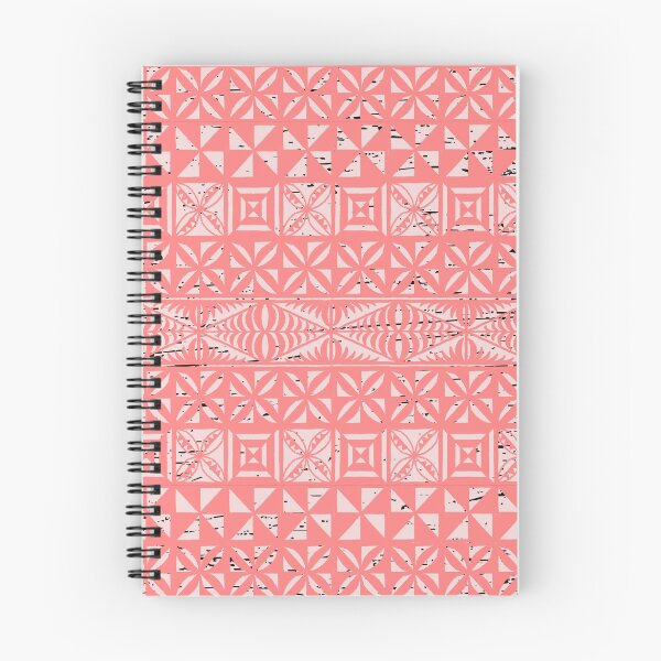 Artikelvorschau, Ngatu Tokelau Feletoa Manulua Tongan Traditionelles polynesisches rosa Muster entworfen und verkauft von InkKiai.