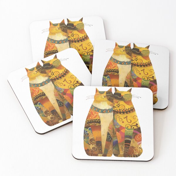 Item preview, Two Decorated Cats designed and sold by PMGDigital.