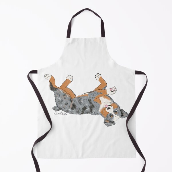 Item preview, Australian Shepherd - Blue Merle - White Background designed and sold by EcoElsa.