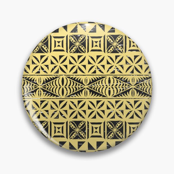 Item preview, Ngatu Tokelau Feletoa Manulua Tongan Traditional Polynesian Summer Pattern designed and sold by InkKiai.