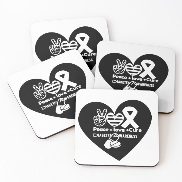 Item preview, Peace love cure diabetes designed and sold by prsagar01.