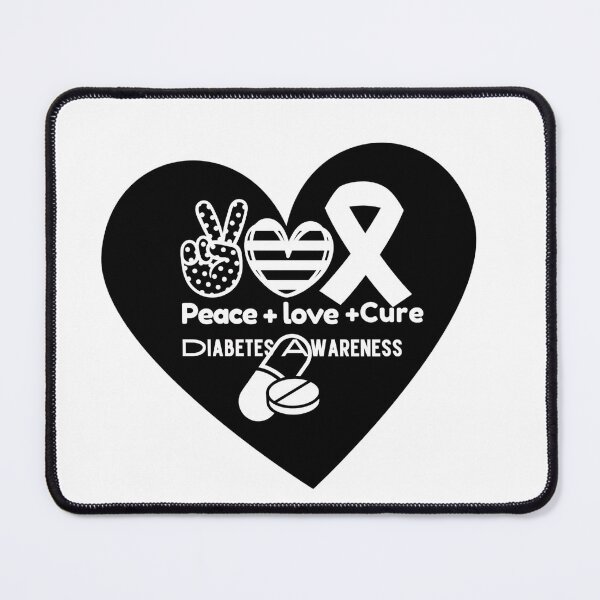 Item preview, Peace love cure diabetes designed and sold by prsagar01.