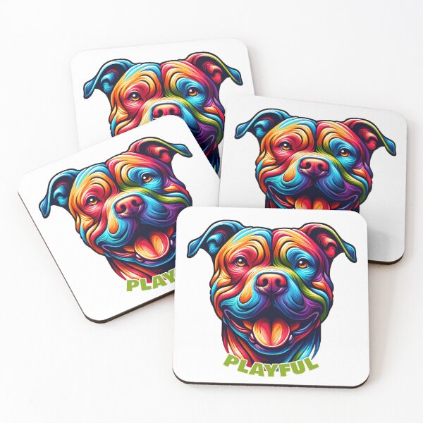 Item preview, Playful Pitbull designed and sold by CaliCreatives.