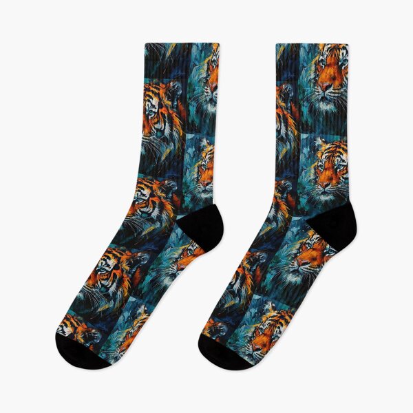 Item preview, Abstract Tiger In Jungle designed and sold by TheDarkWardrobe.