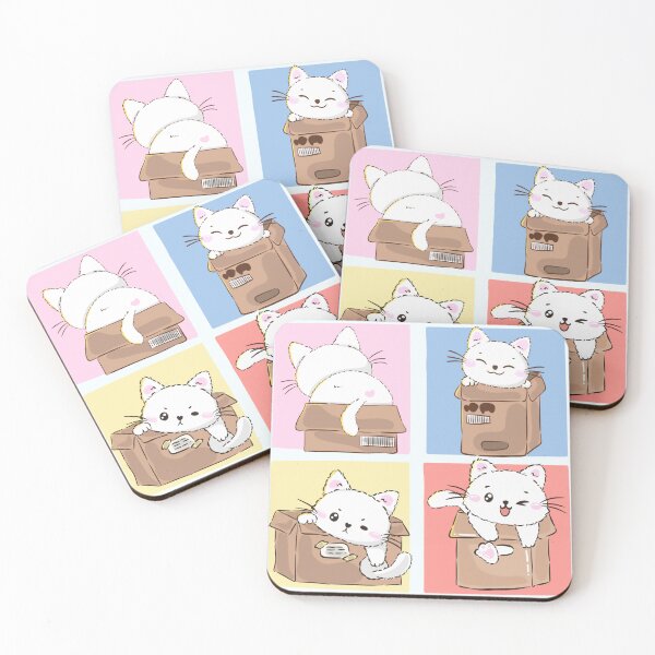 Item preview, Cat in box - mix colorful  designed and sold by PinkMocha.