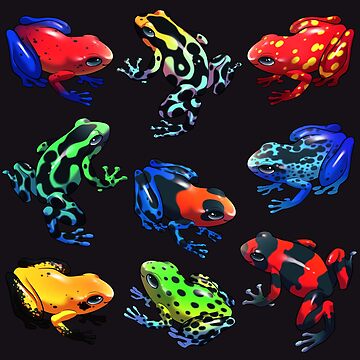 Artwork thumbnail, Dart Frogs (Assorted) by feralfane