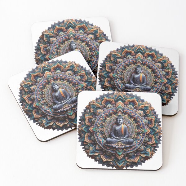 Item preview, mandala with buddha designed and sold by FusiTink.