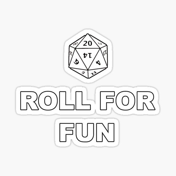 Item preview, D20 - Roll for Fun designed and sold by ZepoPublishing.