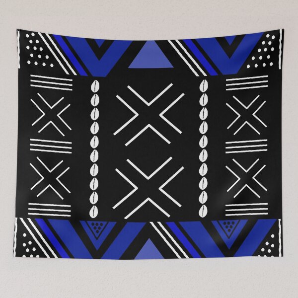 Item preview, Royal Blue African Bogolan designed and sold by funkyvibes.