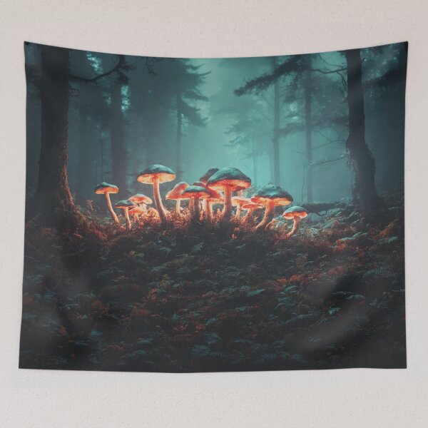 Item preview, Glowing Mushrooms designed and sold by amenwolf.