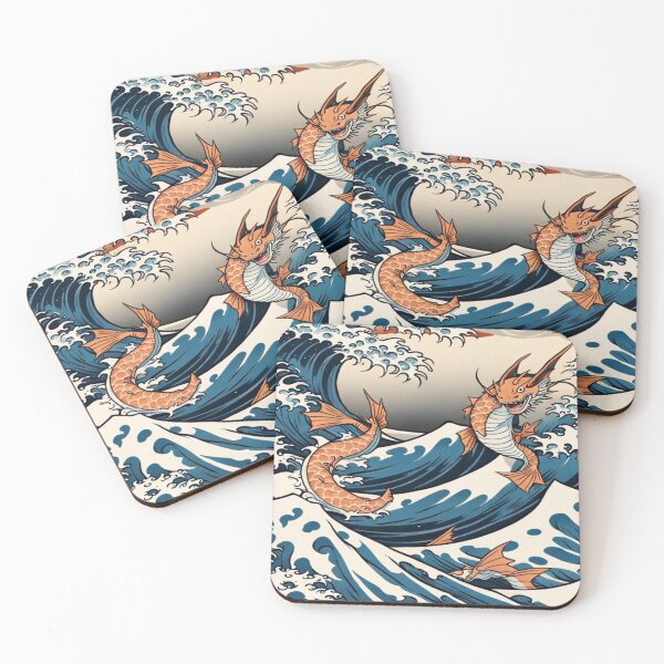 Item preview, The Great Wave of Gyarados designed and sold by Carrie-Draws.