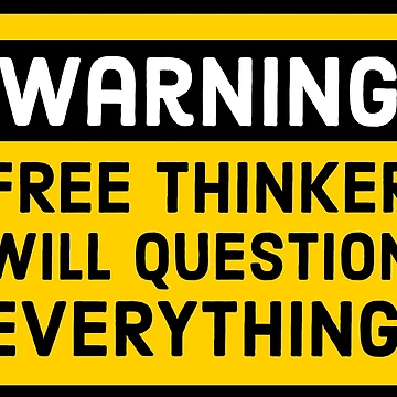 Artwork thumbnail, Freethinker will question everything by Rachel the Artist