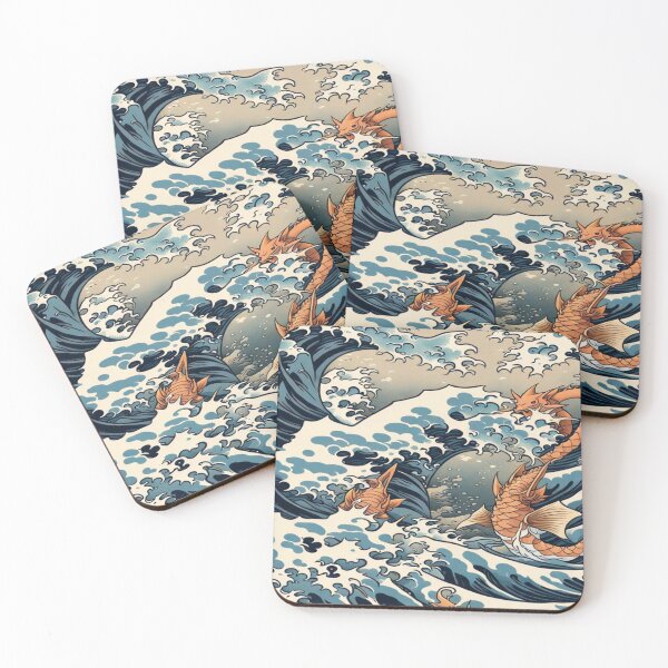 Item preview, Gyarados Rising Ukiyo-e Chaos designed and sold by Carrie-Draws.