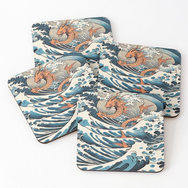 Item preview, Gyarados' Fury in Kanagawa Style designed and sold by Carrie-Draws.