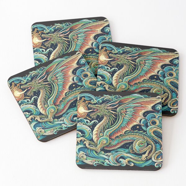 Item preview, Dragon. Inspiration by William Blake designed and sold by Myra365Art.