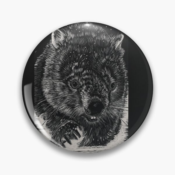 Item preview, wombat in the snow designed and sold by Nature in Tasmania.