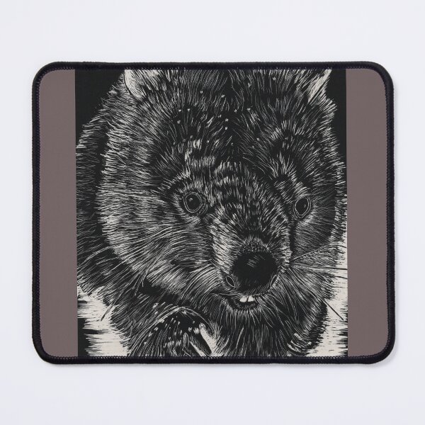 Item preview, wombat in the snow designed and sold by Nature in Tasmania.