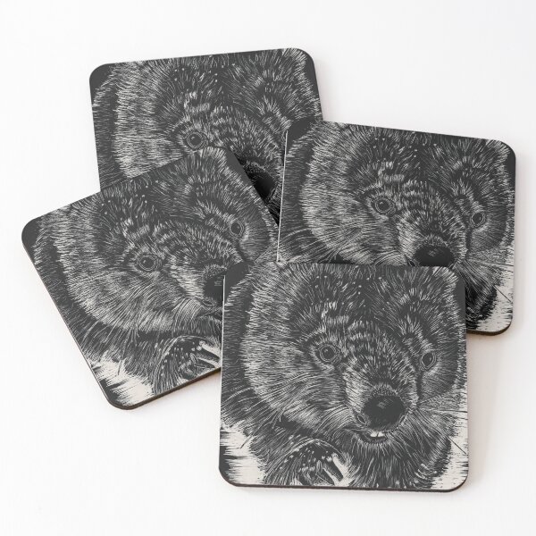 Item preview, wombat in the snow designed and sold by Nature in Tasmania.