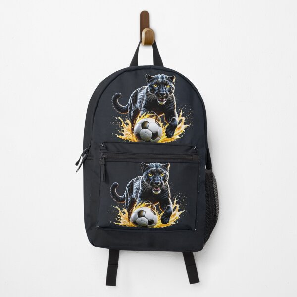 Item preview, Black leopard playing with a soccer. designed and sold by nicky2342.