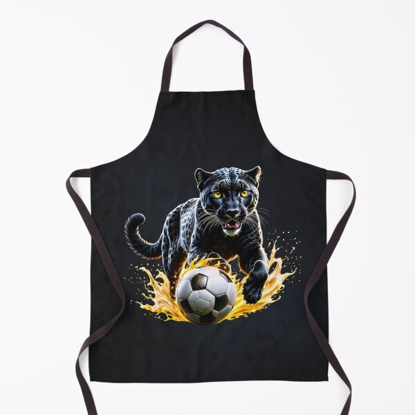 Item preview, Black leopard playing with a soccer. designed and sold by nicky2342.