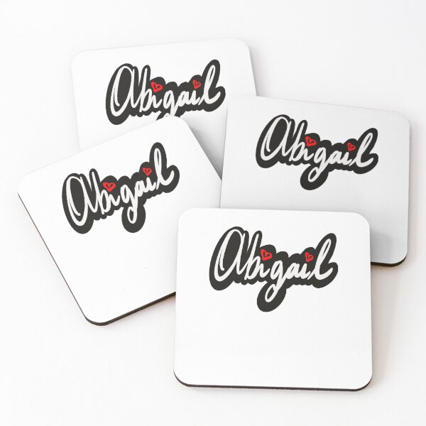 Item preview, Abigail girls name woman’s first name in white cursive calligraphy personalised personalized customized name Gift for Abigail designed and sold by Artonmytee.