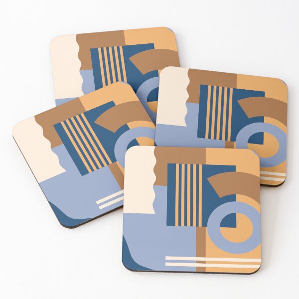Item preview, Brown And Blue Color Shapes designed and sold by AlxVel.
