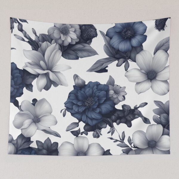 Item preview, Blue And White Flowers designed and sold by PastelDreamz.