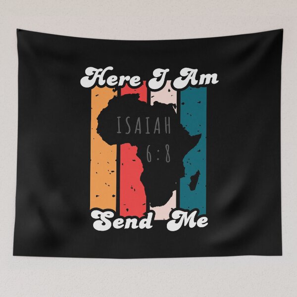 Item preview, Here I Am Send Me, Isaiah 6:8 - Bible verses.  designed and sold by MoriaStore.
