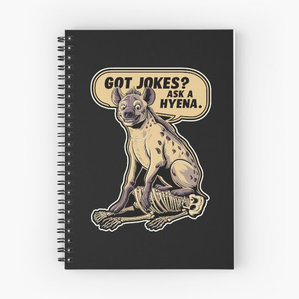 Item preview, ''Got Jokes? Ask a Hyena'' Funny Hyena Kawaii Humor T-Shirt designed and sold by Witty Shirts.