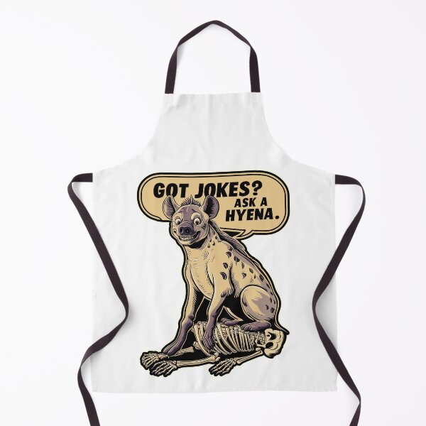Item preview, ''Got Jokes? Ask a Hyena'' Funny Hyena Kawaii Humor T-Shirt designed and sold by Witty Shirts.