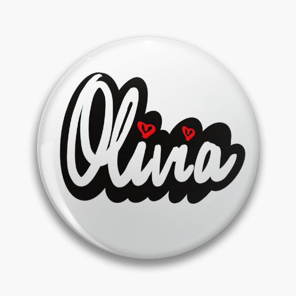 Item preview, Olivia popular girls name in cursive white lettering. Personalized personalised customized name Olivia designed and sold by Artonmytee.