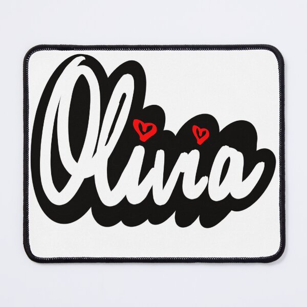Item preview, Olivia popular girls name in cursive white lettering. Personalized personalised customized name Olivia designed and sold by Artonmytee.
