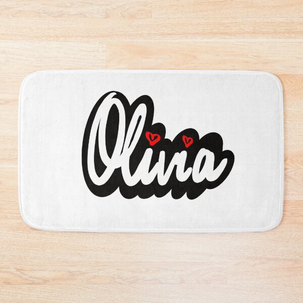 Item preview, Olivia popular girls name in cursive white lettering. Personalized personalised customized name Olivia designed and sold by Artonmytee.