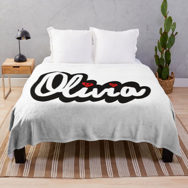 Item preview, Olivia popular girls name in cursive white lettering. Personalized personalised customized name Olivia designed and sold by Artonmytee.