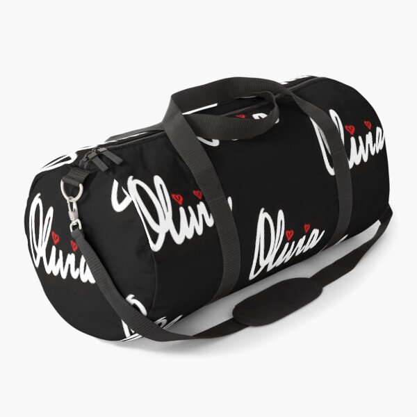 Artikelvorschau, Olivia, beliebter Mädchenname in kursiver weißer Schrift. Personalisierter, individueller Name Olivia entworfen und verkauft von Artonmytee.