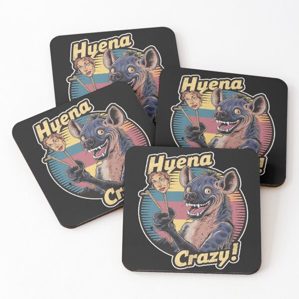 Item preview,  ''Hyena Crazy!'' Funny Hyena Sarcasm Kawaii Humor T-Shirt designed and sold by Witty Shirts.
